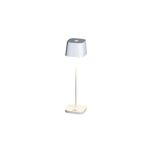 Ladattava LED-valaisin Capri Mini, valkoinen himmennystoiminnolla