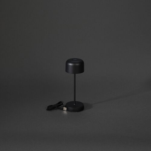 Ladattava LED-valaisin Lille Mini, musta himmennystoiminnolla